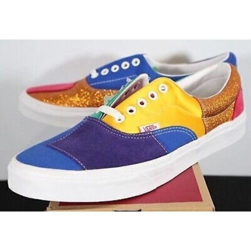 Vans Era Pride Patchwork Multi Color Sneakers Men's Size 10 Eur 43